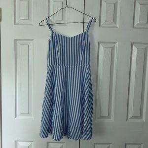 Old Navy Women's blue and white striped mini dress